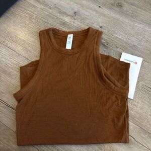 lululemon hold tight tank copper brown NWT